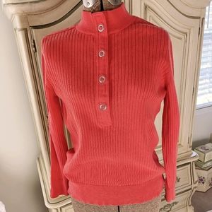 VTG "LAUREN, RALPH LAUREN" 70S ORANGE COTTON TOP!